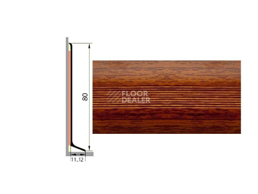 Плинтус Плинтус алюминиевый Русский профиль 80мм ДЕКОРАТИВНОЕ ПОКРЫТИЕ дуб натуральный фото 1 | FLOORDEALER