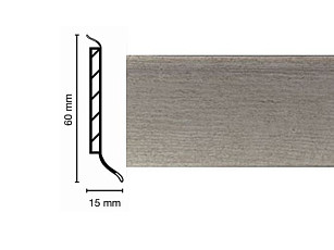 Плинтус на деревянной основе Dollken S-60 flex life top 2780 фото 1 | FLOORDEALER