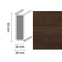 Плинтус Широкий плинтус Cubu flex life XL 60/19 Touch and style 2956 adalie  | FLOORDEALER