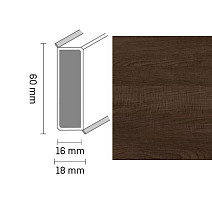 Плинтус Широкий плинтус Cubu flex life XL 60/19 Touch and style 2956 adalie фото 1 | FLOORDEALER