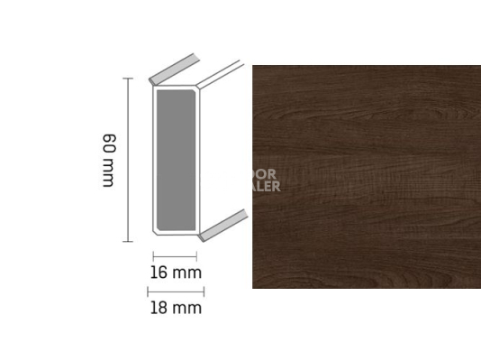 Плинтус Широкий плинтус Cubu flex life XL 60/19 Touch and style 2956 adalie фото 1 | FLOORDEALER