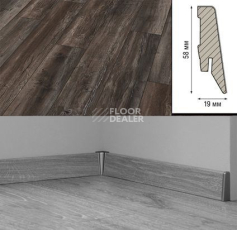 Плинтус Плинтус МДФ Kronotex ламинированный D3573 Плинтус ламинированный МДФ Kronotex Дуб Портовый темный фото 1 | FLOORDEALER