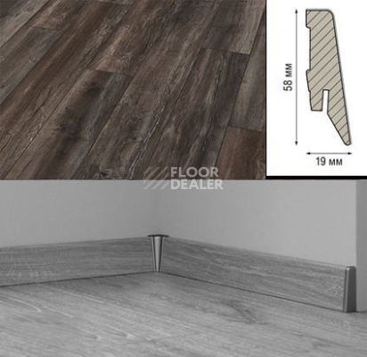 Плинтус Плинтус МДФ Kronotex ламинированный D3573 Плинтус ламинированный МДФ Kronotex Дуб Портовый темный фото 1 | FLOORDEALER