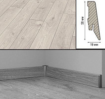 Плинтус МДФ Kronotex ламинированный D3223 Плинтус ламинированный МДФ Kronotex Дуб Атлас белый фото 2 | FLOORDEALER