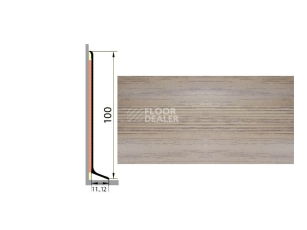Плинтус Плинтус алюминиевый Русский профиль 100мм ДЕКОРАТИВНОЕ ПОКРЫТИЕ дуб арт фото 1 | FLOORDEALER