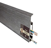 Плинтус Arbiton Indo Плинтус Arbiton Indo 70мм ПВХ 17 Алюминий фото 1 | FLOORDEALER