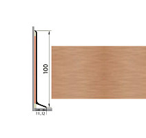 Плинтус Плинтус алюминиевый Русский профиль 100мм АНОДИРОВАННОЕ ПОКРЫТИЕ медь матовая фото 1 | FLOORDEALER