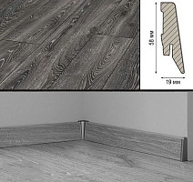 Плинтус МДФ Kronotex ламинированный D4798 Плинтус ламинированный МДФ Kronotex Дуб горный чёрный фото 2 | FLOORDEALER
