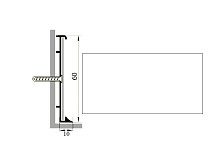 Коммерческий плинтус алюминиевый Русский профиль 60мм ПОЛИМЕРНОЕ ПОКРЫТИЕ белый фото 1 | FLOORDEALER