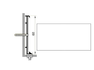 Плинтус Коммерческий плинтус алюминиевый Русский профиль 60мм ПОЛИМЕРНОЕ ПОКРЫТИЕ белый фото 1 | FLOORDEALER