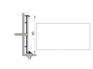 Коммерческий плинтус алюминиевый Русский профиль 60мм ПОЛИМЕРНОЕ ПОКРЫТИЕ белый фото 1 | FLOORDEALER