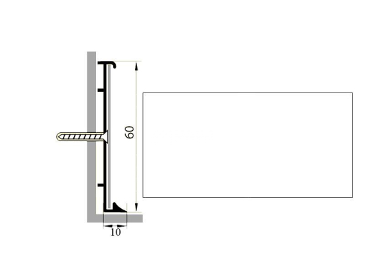 Плинтус Коммерческий плинтус алюминиевый Русский профиль 60мм ПОЛИМЕРНОЕ ПОКРЫТИЕ белый фото 1 | FLOORDEALER