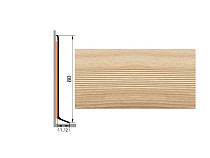 Плинтус Плинтус алюминиевый Русский профиль 80мм ДЕКОРАТИВНОЕ ПОКРЫТИЕ берёза фото 1 | FLOORDEALER