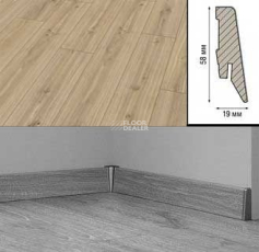 Плинтус МДФ Kronotex ламинированный D3073 Плинтус ламинированный МДФ Kronotex Дуб Фалсбург фото 2 | FLOORDEALER