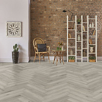Kronotex Herringbone 8мм d3773 Дуб Серебристый фото 4 | FLOORDEALER