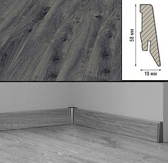 Плинтус Плинтус МДФ Kronotex ламинированный D4167 Плинтус ламинированный МДФ Kronotex Дуб Престиж серый фото 1 | FLOORDEALER