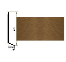 Плинтус Плинтус алюминиевый Русский профиль 60мм АНОДИРОВАННОЕ ПОКРЫТИЕ бронза матовая фото 1 | FLOORDEALER