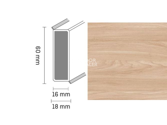 Плинтус Широкий плинтус Cubu flex life XL 60/19 Touch and style 2935 morissette фото 1 | FLOORDEALER
