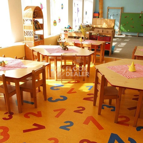 Forbo Marmoleum Marbled Real 3847 Golden Saffron фото 2 | FLOORDEALER