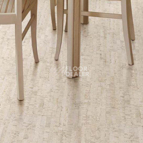 Eco Cork замковое Linea White фото 3 | FLOORDEALER