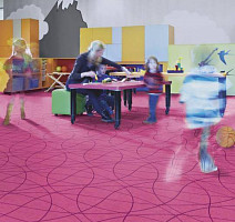 Flotex Vision Shape 930001 (Curve) Rose фото 2 | FLOORDEALER