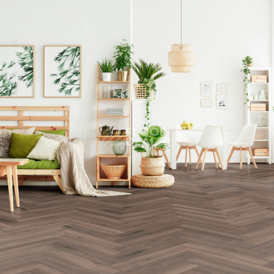 Ламинат Kronotex Herringbone 8мм d3860 Дуб Феррара фото 3 | FLOORDEALER