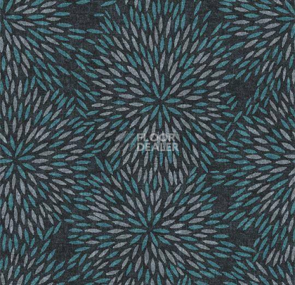 Ковролин Flotex Vision Floral 660014 (Firework) Tide фото 1 | FLOORDEALER