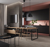 Gabbro Комплект с прямоуг. бортиком 33x120 Комплект (Ступень gb 02 (33x120) непол. (прямоугол. бортик) + Подступенок (14,5x120)) фото 6 | FLOORDEALER