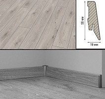 Плинтус МДФ Kronotex ламинированный D3239 Плинтус ламинированный МДФ Kronotex Дуб Престиж белый фото 2 | FLOORDEALER