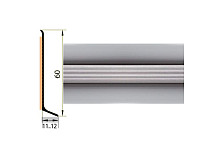Плинтус Плинтус алюминиевый Русский профиль 60мм АНОДИРОВАННОЕ ПОКРЫТИЕ серебро глянец фото 1 | FLOORDEALER