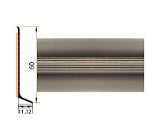 Плинтус Плинтус алюминиевый Русский профиль 60мм АНОДИРОВАННОЕ ПОКРЫТИЕ шампань глянец фото 1 | FLOORDEALER