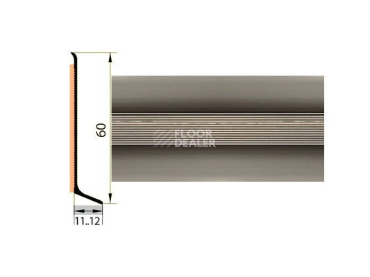 Плинтус Плинтус алюминиевый Русский профиль 60мм АНОДИРОВАННОЕ ПОКРЫТИЕ шампань глянец фото 1 | FLOORDEALER