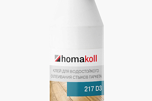 Сопутствующие материалы Homakoll 217 Клей для стыков штучного паркета Homakoll 217 0.5 кг. Клей для стыков штучного паркета, водно-дисперсионный фото  | FLOORDEALER