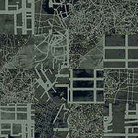 Ковровая плитка Ege Highline Cityscapes Aerial Map Grey rfm 52205016 фото 1 | FLOORDEALER