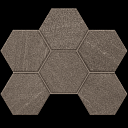Керамогранит Gabbro Мозаика Hexagon 25x28,5x10 Мозаика gb 03 Hexagon 25x28,5 непол.  | FLOORDEALER