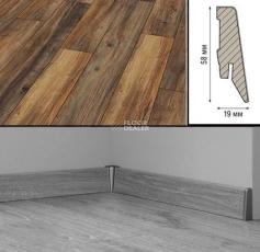 Плинтус МДФ Kronotex ламинированный D3570 Плинтус ламинированный МДФ Kronotex Дуб Портовый фото 2 | FLOORDEALER