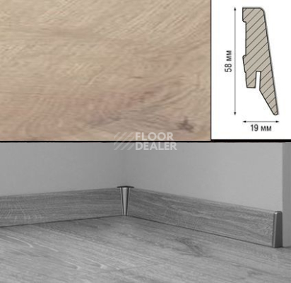 Плинтус Плинтус МДФ Kronotex ламинированный D4728 Плинтус ламинированный МДФ Kronotex Дуб горный бежевый фото 1 | FLOORDEALER