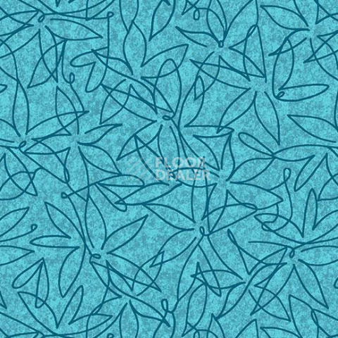 Ковролин Forbo Flotex Vision Floral 500022 (Field) Lake фото 1 | FLOORDEALER