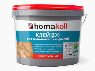 Сопутствующие материалы Homakoll 208 универсальный Homakoll 208 4 кг. Клей для напольных покрытий, универсальный фото 1 | FLOORDEALER