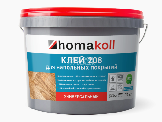 Сопутствующие материалы Homakoll 208 универсальный Homakoll 208 4 кг. Клей для напольных покрытий, универсальный фото 1 | FLOORDEALER