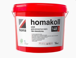 Сопутствующие материалы Homakoll 148 Prof  Клей для коммерческого ПВХ-линолеума, водно-дисперсионный Homakoll 148 Prof 28 кг. Клей для коммерческого ПВХ-линолеума, водно-дисперсионный фото 1 | FLOORDEALER