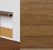 Плинтус ковровый без фурнитуры Dollken Tle-55 2073 (22) Орех фото 2 | FLOORDEALER
