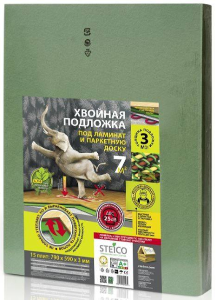 Подложка хвойная Steico Underfloor 3 мм фото 2 | FLOORDEALER
