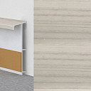 Плинтус Плинтус ковровый с фурнитурой и ребрами жесткости Dollken TL-51 41 Ясень серый  | FLOORDEALER