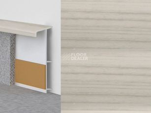 Плинтус Плинтус ковровый с фурнитурой и ребрами жесткости Dollken TL-51 41 Ясень серый фото 1 | FLOORDEALER