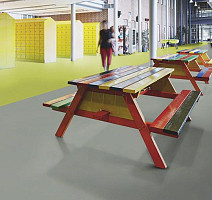 Forbo Marmoleum Solid Concrete 3736-373635 green shimmer фото 3 | FLOORDEALER