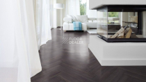 Kronotex Herringbone 8мм d6010 Дуб Эльба Черный фото 4 | FLOORDEALER