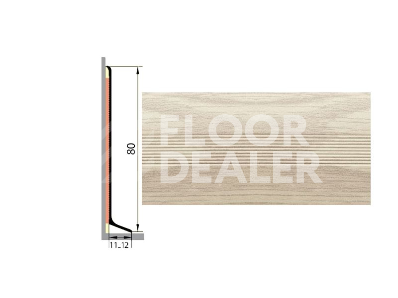 Плинтус ДЕКОРАТИВНОЕ ПОКРЫТИЕ груша белая фото 1 | FLOORDEALER