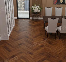 Norland Herringbone Elegant Strong 12мм LF304-19 Орех Кипр фото 3 | FLOORDEALER