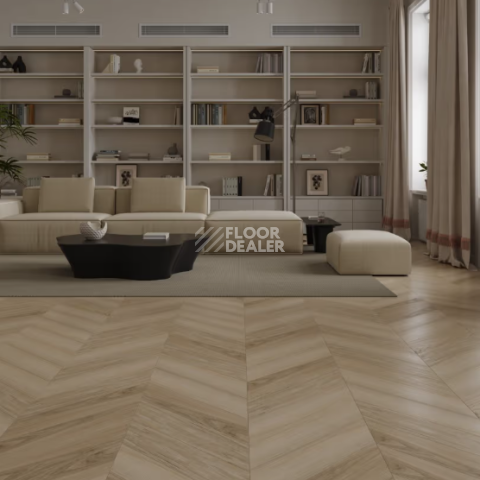 Signature Obsidian Chevron XL 12мм LF703-31 Дуб Ванильный Vanilla Cloud фото 4 | FLOORDEALER
